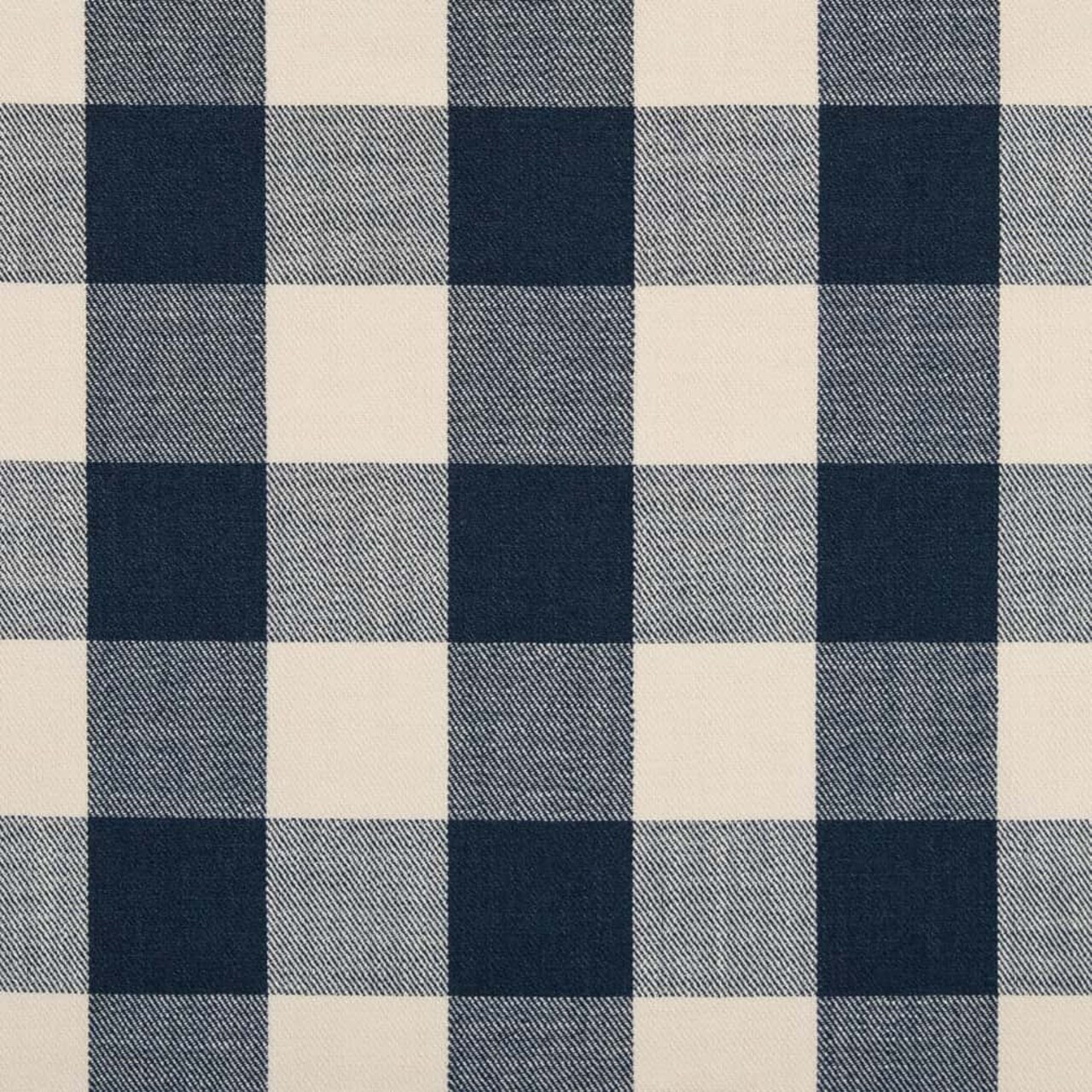Buffalo Navy - Blue Check & Houndstooth,Plaid Upholstery Fabric 54 Inches"